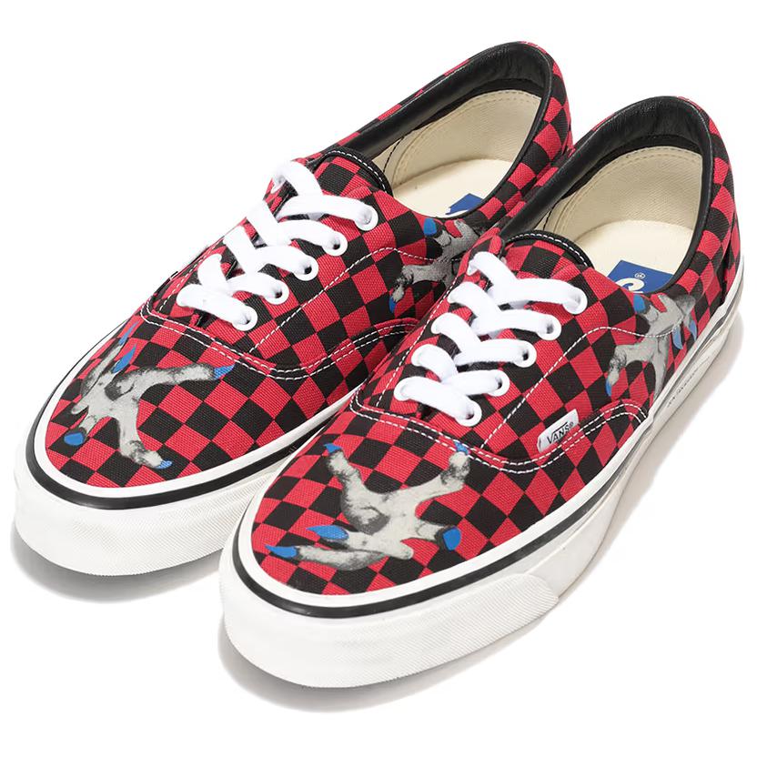 Vans Pantofi unisex din pânză cu tops jos Era Roșu Negru VN000CZD458