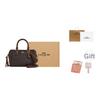 Coach Rowan 18 Classic Logo Tassel Detail Faux Leather Handbag Small Women handbags Walnut Maple-Brown CCF30-IMYF3