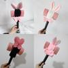Korean Pink Support Stick Light Cover Plush Surrounding Lisa Glowing Stick Black