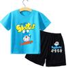 Doraemon Children T-shirt Set Cute Cartoon Tees Boy Girl Short Sleeves Shorts 2pcs Set Kid Blue Top Summer Clothes Birthday Gift