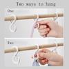 8pcs S-shaped Hooks With Buckle Organizer S Windproof Hook Lock Hook Plastic HOME