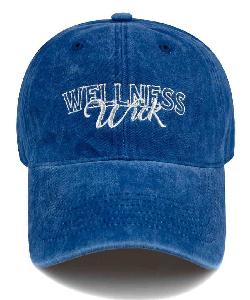 Wig Wellness Stone Washed Ball Cap - Blue