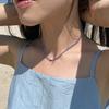 [2nd] PEARL Glass Beads Necklace (Blue)