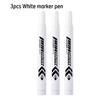 1/6 Pcs White Marker Paint Pens Waterproof Rubber Permanent Marker Pen Car Tyre Tread Environmental Tire Painting Dot Markers