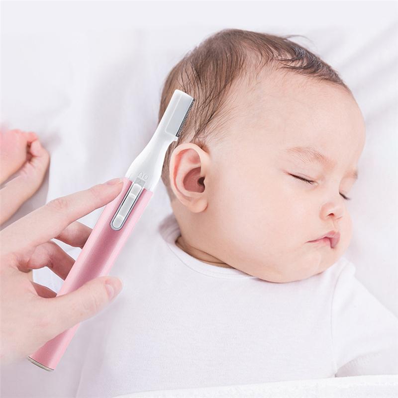 Portable Electric Eyebrow Trimmer Hair Remover Face Razor Blades Shaver Makeup Cosmetic Kit Epilator