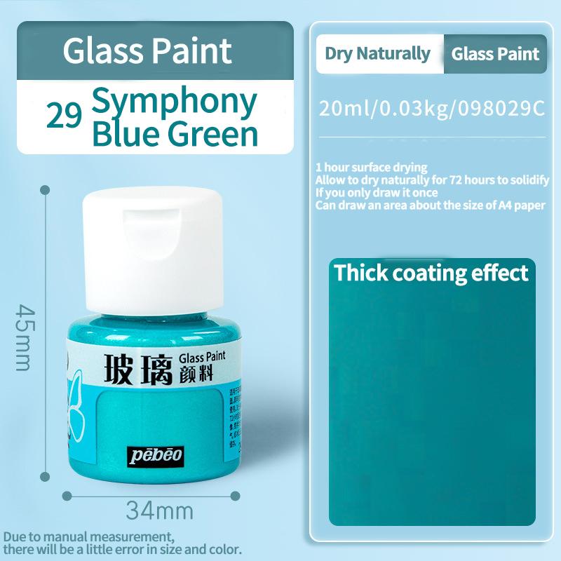 Waterproof Glass Paint 20/25ml Sun-Resistant Acrylic Paints For Artist Drawing Painting Pigment Hand Painted Glass Paint DIY
