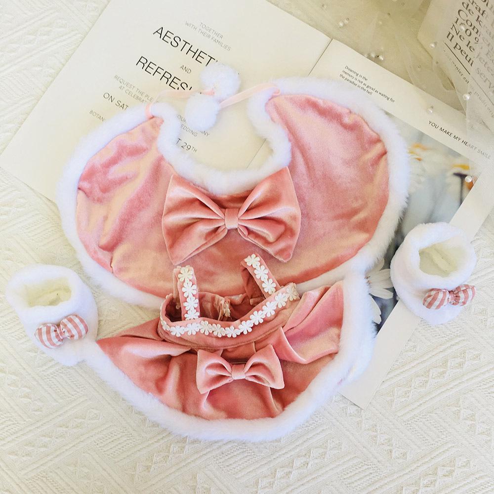 Medium 30cm Handmade Doll Clothes for Jointed Bear - S Size Belle Lulu Outfit Gift for Girls