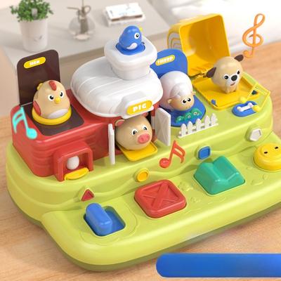 Dětská vokální farma, hudba na schovávanou, vyskakovací Montessori hračka pro rané vzdělávání, cvičení pro intelektuální rozvoj, hračky, dárek k narozeninám