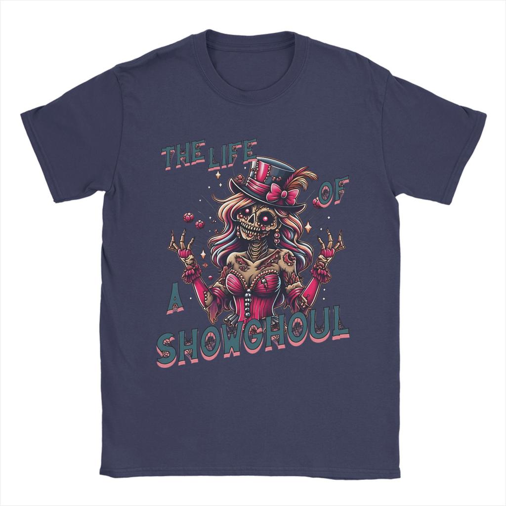 The Life of A Showghoul T-Shirt Summer  Pure Cotton T-Shirts For Male Hipster Custom Logo Tshirt Short Sleeve Y2K Funny Tees