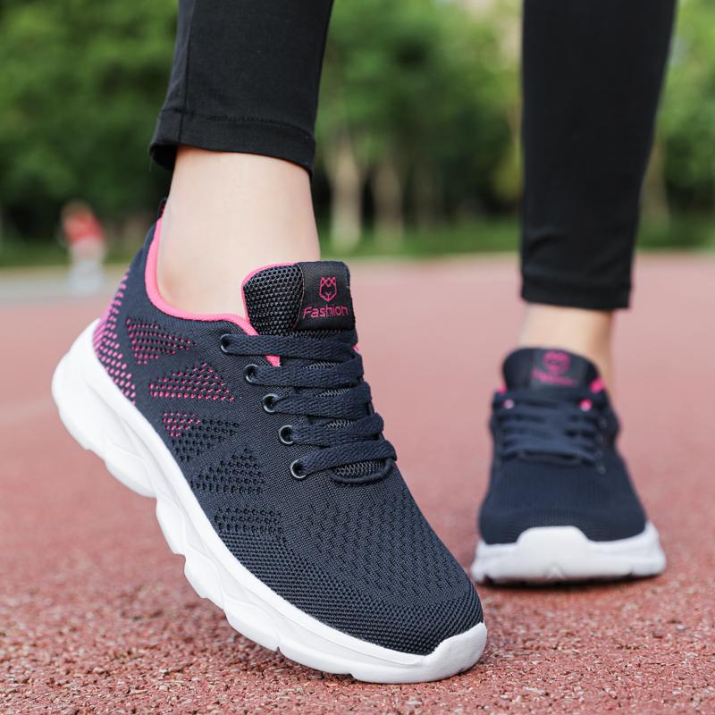 Women'S Fashion Sports Sneaker Lace Up Running Shoe Casual Cushioning Walking Tennis Sneaker Wedge Sneaker Women'S Sports Shoes
