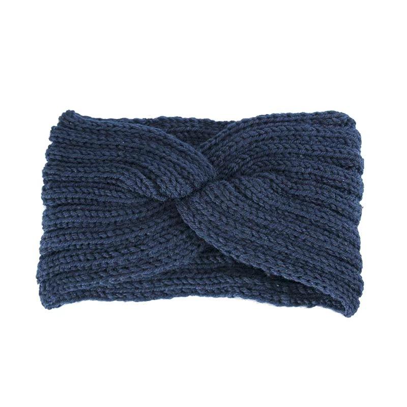 

Женская теплая вязаная зимняя повязка на голову с бантом и тюрбаном на голову для девочек, новая зимняя повязка 1PC