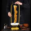Special golden hanger for goose duck squid Tableware hotel special plate Food hanger Seafood hanger Commercial creative hotpot