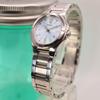 [USED] Good condition SEIKO Lucia Round Date Silver Women's Watch 1201