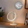 Lampe de table LED - NETTLIFE - Anneaux Rotatifs - Tactile dimmable - 6W 3000K - Blanc