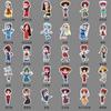 56 Creative Stickers of 56 Ethnic Groups In Chinese Style Traditional Ethnic Minority Clothing Girl Hand Tent Guka Stickers