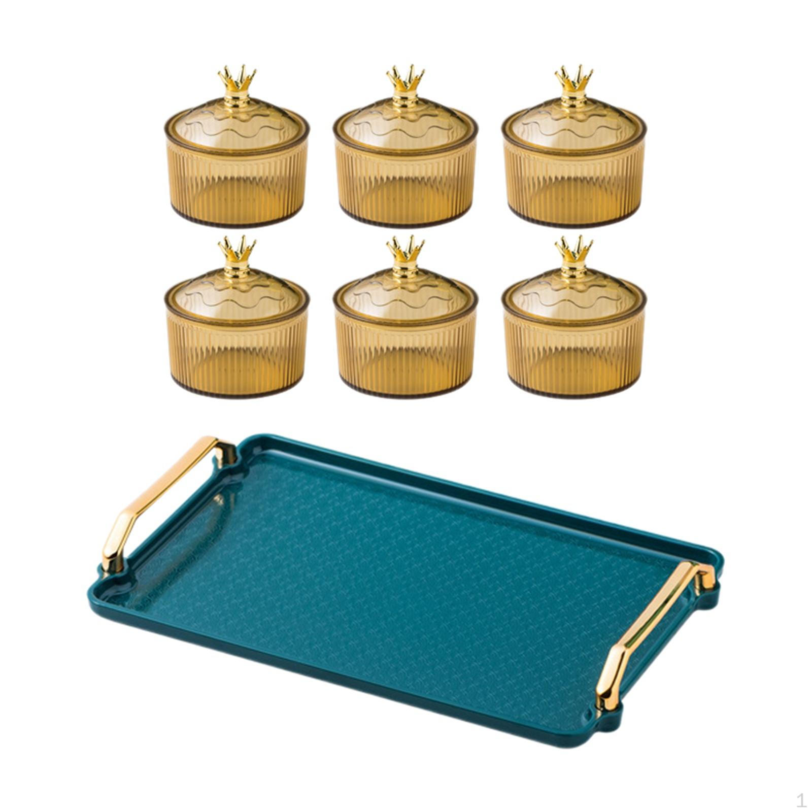 Fruit and Nut Platter with Covered Compartment