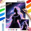 Galaxy Princess Painting by Numbers Hand Filled Drawing Art Kit Home Decor