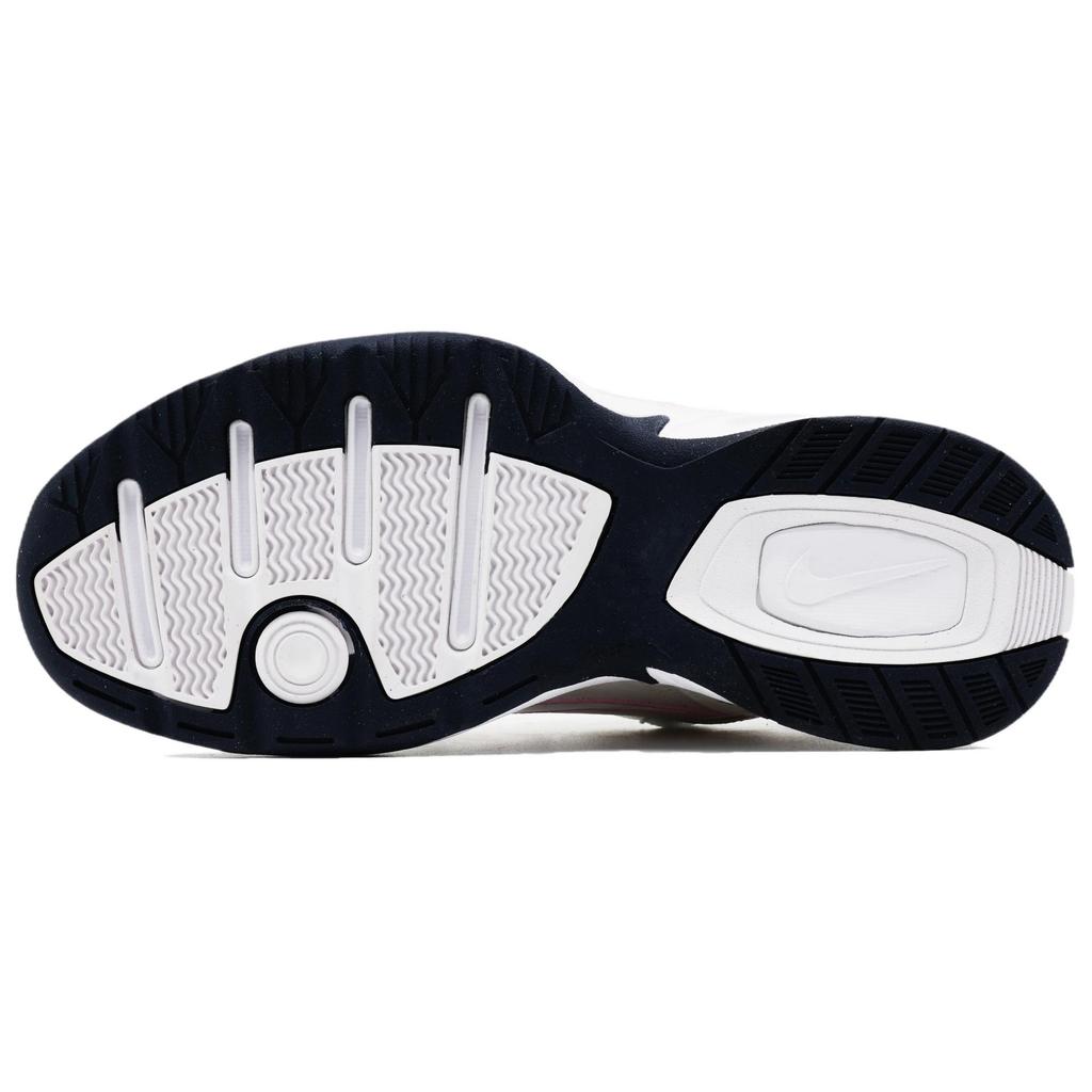 Nike Air Monarch 4 Anti-Slip And Wear-Resistant Support Height Increasing Low-Top Chunky Sneakers Unisex Gray Pink 415445-102(Team145-)