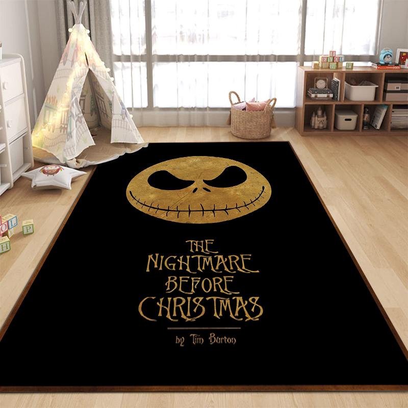 1PC The N-Nightmare Before Christmas Printing Carpet for Living Room Bedroom Kid's Room Home Decor Area Rug Non-slip Mat Gift