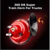 ELECTRIC Air Horn Portable 12V 300DB Super Loud Train Air Horn Waterproof Motorcycle Powerful Car Signal for Car Truck SUV Boat
