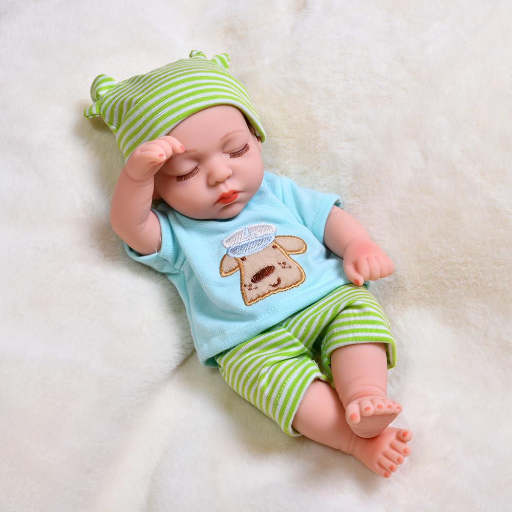 30cm Silicone Reborn Baby Doll - Soft Sleep Companion & Child Role-Playing Toy