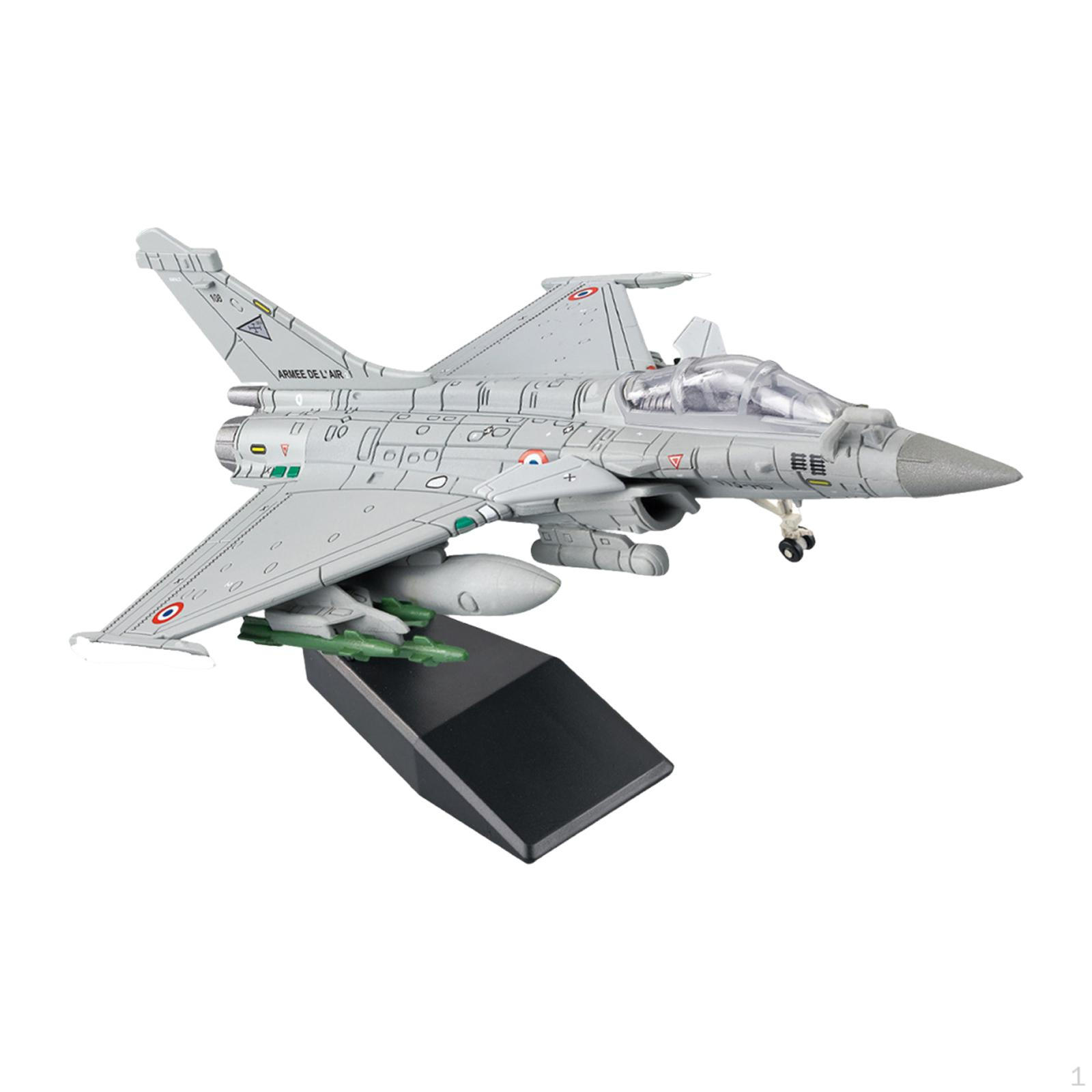 

1:72 French Fighter Jet Model Plane with Stand Realistic Display Quick Building Airplane Toy for TV