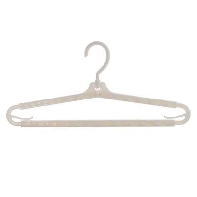 Retractable Seamless Clothes Hanger, Dry and Wet Dual Use Clothes Hanger, Thickened Clothes Hanging and Storage Rack 2PC белый