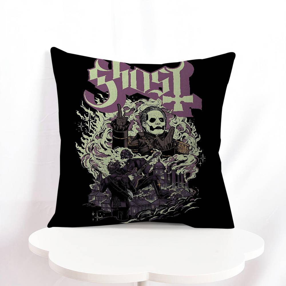 G-Ghost Band Tecknad Kudde Anime Kudde Soffa Säng Huvudkudde Överdrag Kuddfodral 45x45 Cm Mode