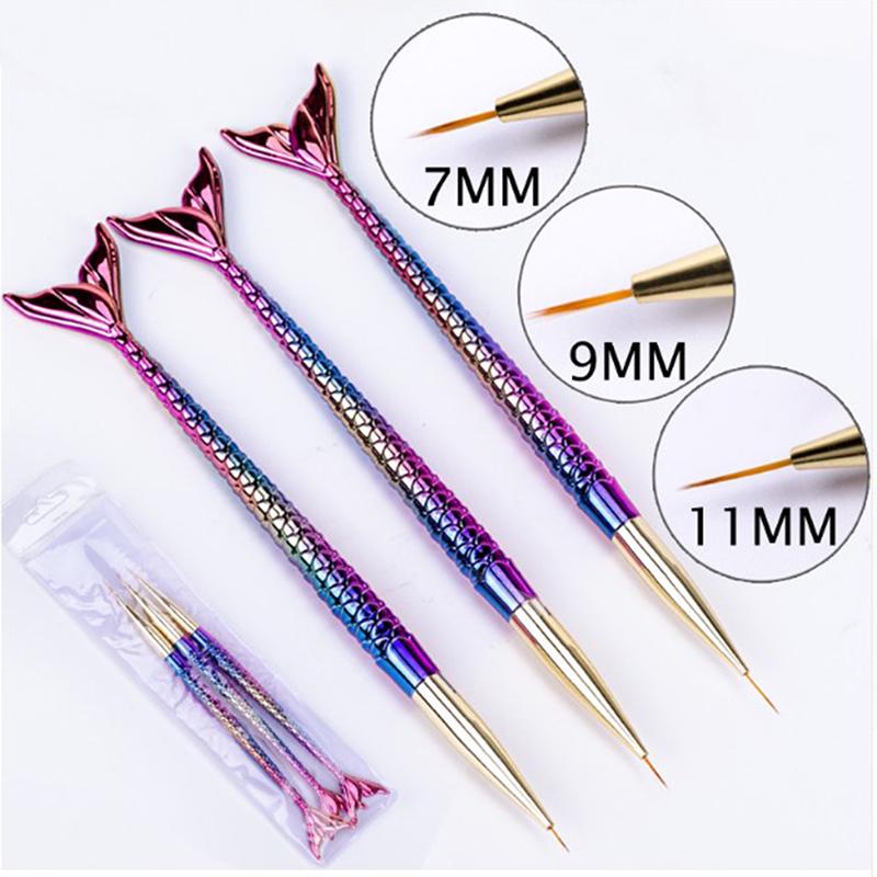 Gel Brush /& Picker Dual-Ended Acrylic Gel Nail Brushes Gel Nail Tools 173mm