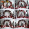 Mocsicka Christmas Tree Photography Backdrop Snowman White Wall Home Gifts Decor Children Family Holiday Party Background Banner