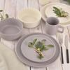 Talerz Deserowy Płytki Mały Na Ciasto Deser Ceramiczny Kremowy 20,5 Cm
