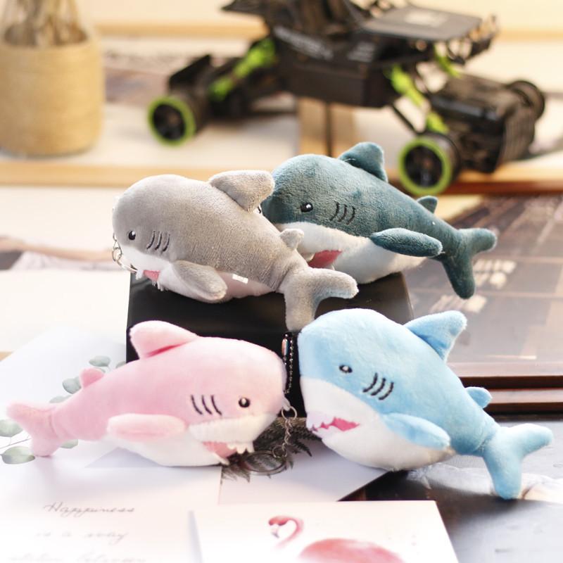 Adorable Mini Shark Plush Keychain Soft Whale Toy Cute Fish Stuffed Animal Accessory