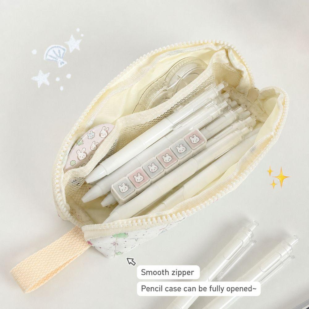 Large Capacity Pen Bag Handheld Pencil Pouch Portable Stationery Organizer  Gift