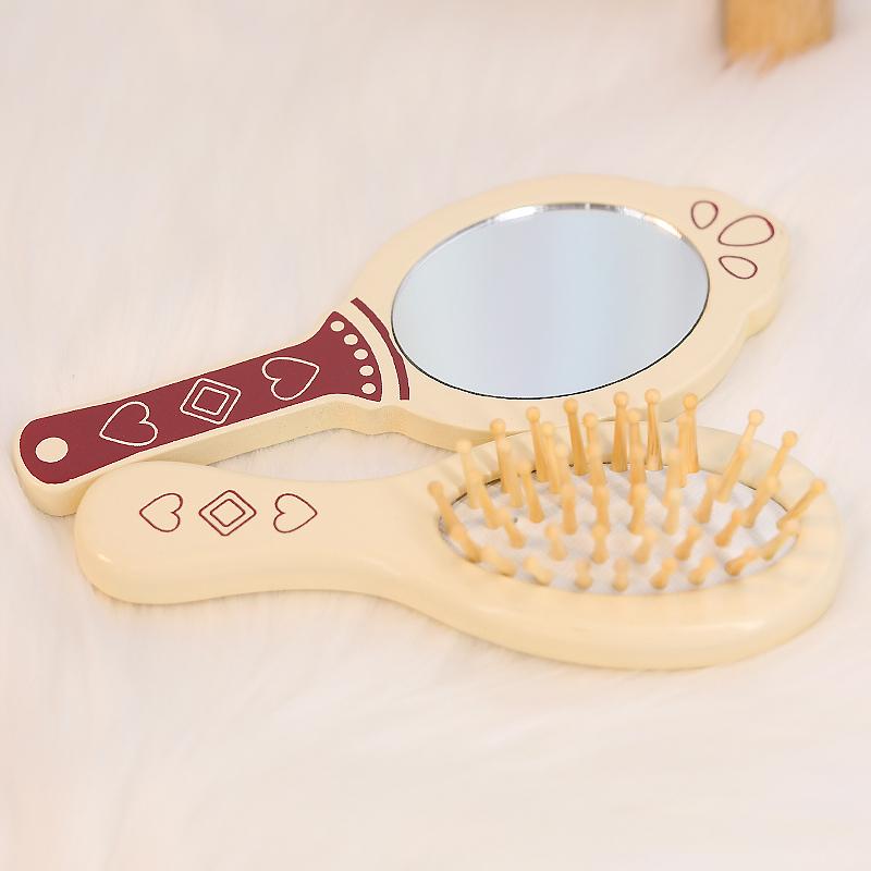 Children Wooden Simulation Makeup Toy Makeup Bag Simulation Girl Make Up Set Cosmetics Toys  Playsets Birthday Gift Present for Girl