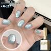 Ice Blue Crystal Cat Eye Gel Polish - 2025 Fresh Blue Polka Dot Nail Art