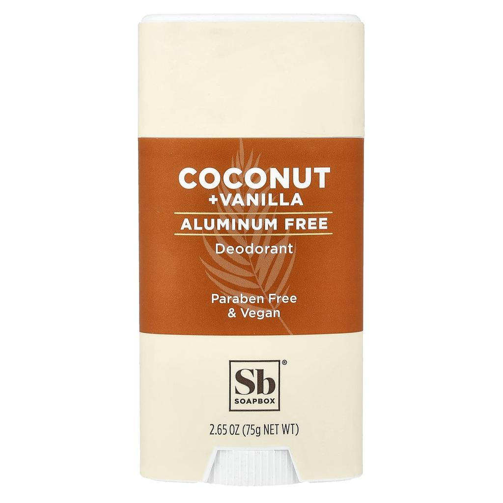 Soapbox, Aluminum-Free Deodorant, Coconut Vanilla, 75g (2.65oz)