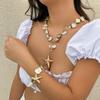Seashell & Starfish Beach Vacation Clavicle Necklace Set