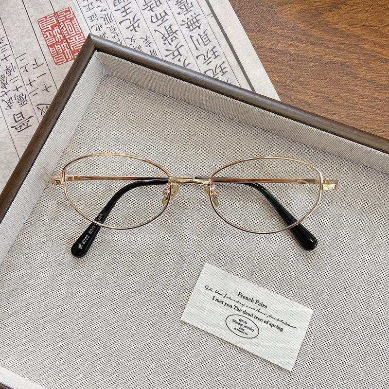 Zhang Ruonan Has The Same Plain Glasses, Pure Desire Literary Nerd Glasses, Women Can Match Myopia Glasses Frame, Men'S Round Face