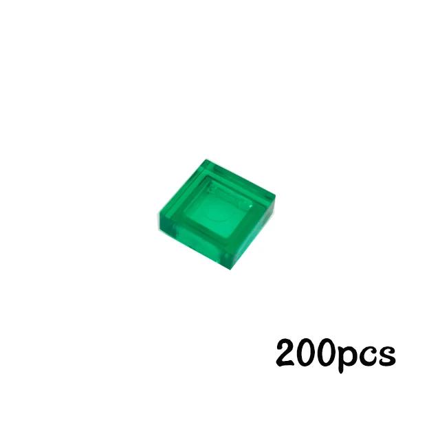 200Pcs 1x1 Flat Tile Smooth Building Blocks Bulk Add-Ons MY OWN CREATION Blocks 3070 Particles Construction Fitting Brand Kid Playthings