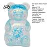 Glitter Bear Toy Clear Squeeze Anxiety Stress Relief Sugar Ball Sensory Soft Stretchy Decompression Fidget Slow Rising