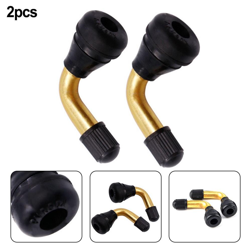 Tubeless Valve Tyre Valves Stem 2pcs Copper+rubber