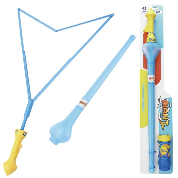 

Uncle Bubble Giant Sword (Large) with Special Bubble Solution for Big Bubbles. Create and Cut Large Bubbles with this Ultra Bubble Solution. Outdoor