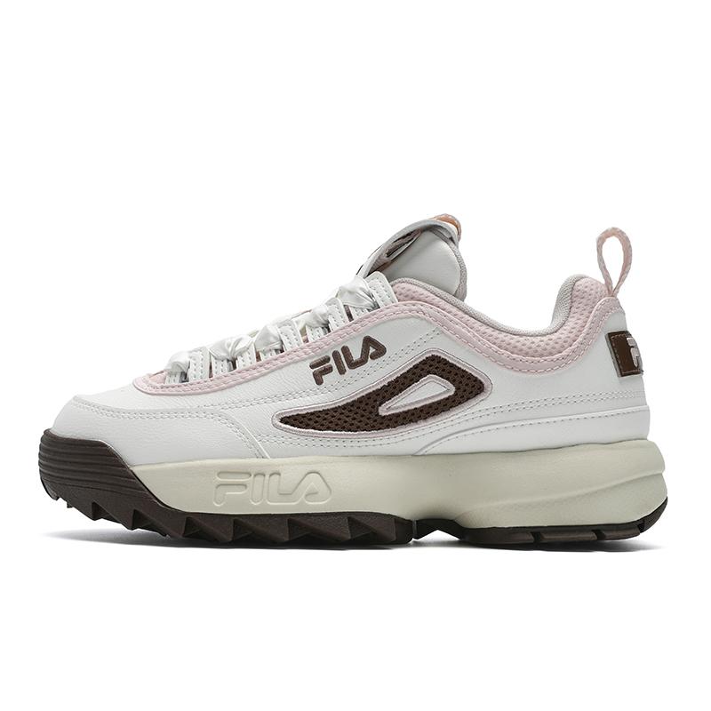 FILA Disruptor 2 Retro Series Fashion Versatile Simple Comfortable Low-Top Lifestyle Casual Shoes Women sneaker White Pink F12W522163FSM 39