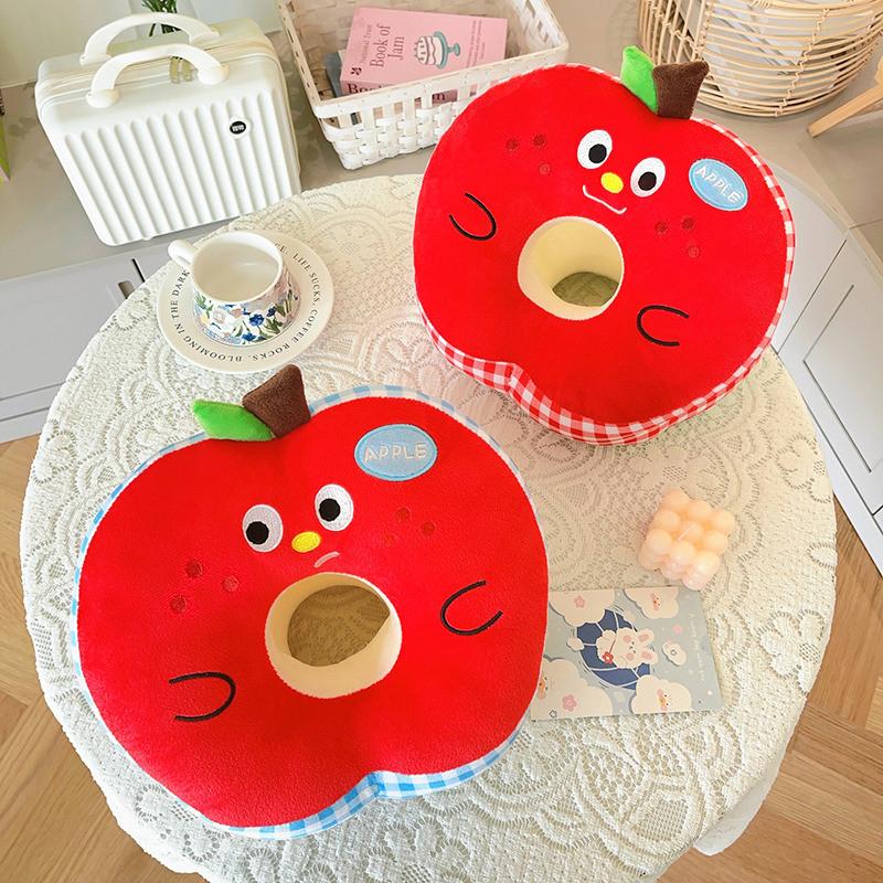 Breathable Ice Silk Hand Pillow With Embroidered Cartoon Design For Office And Library