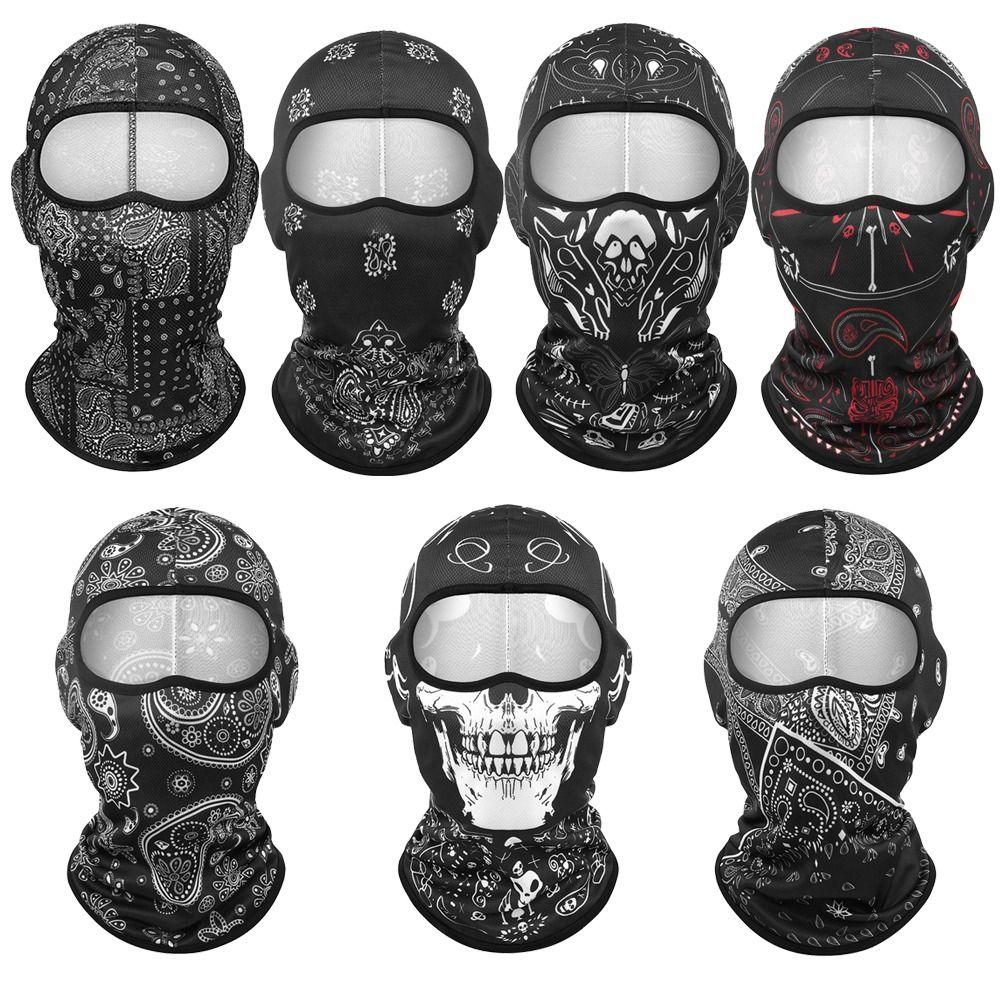 Breathable Cool Balaclava Ice Silk Face Cover Headwear Fashion Full Face Cap Motorcycle Riding