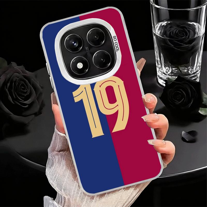 Futbolowy Numer 7 10 19 Odporne na Wstrząsy Etui na Telefon dla Xiaomi Redmi Note 15 14 13 12 Pro Plus 11 11S 11T 5G Pokrowiec Anty Upadkowe Fundas