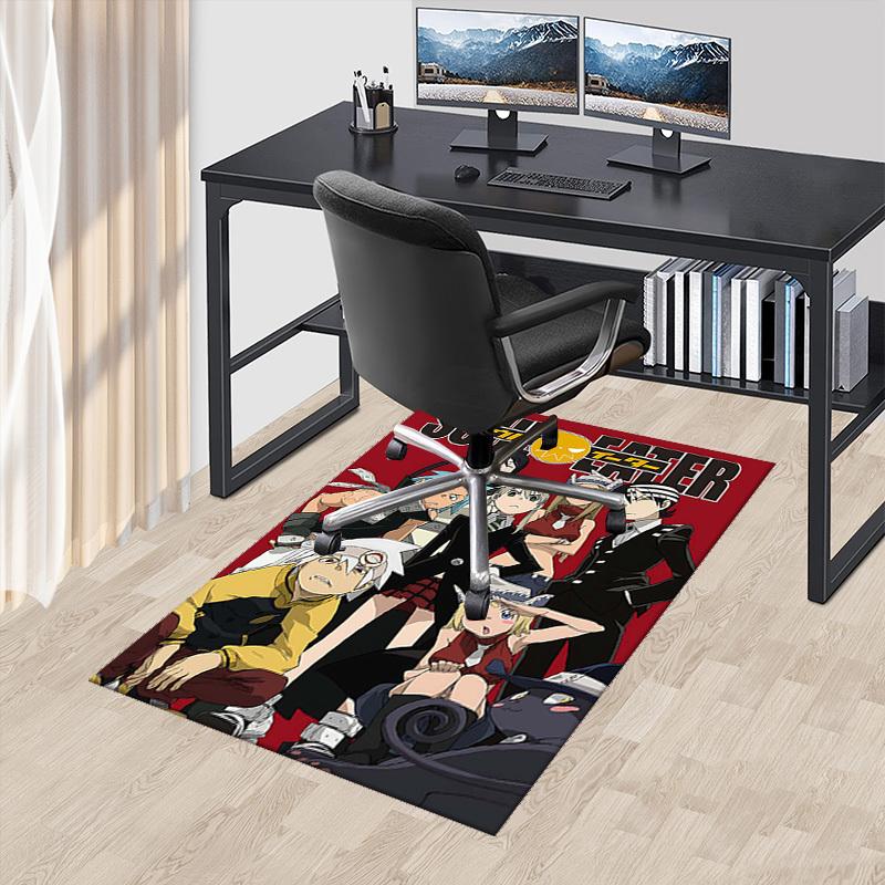 

1pc Soul Eater Maka & Soul Anime Cartoon Design Office Chair Mat Non-Slip Carpet for Home Decor, Gaming Room, Living Room, Bedroom, Seasonal Gift.T079 60cm by 90cm