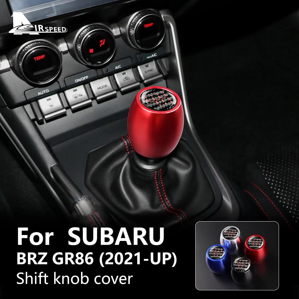 Cover For Subaru BRZ Toyota GR86 2021 2022 2023 2024 Car Gear Head Shift Knob Handles Stick Head Aluminium Alloy Handbrake