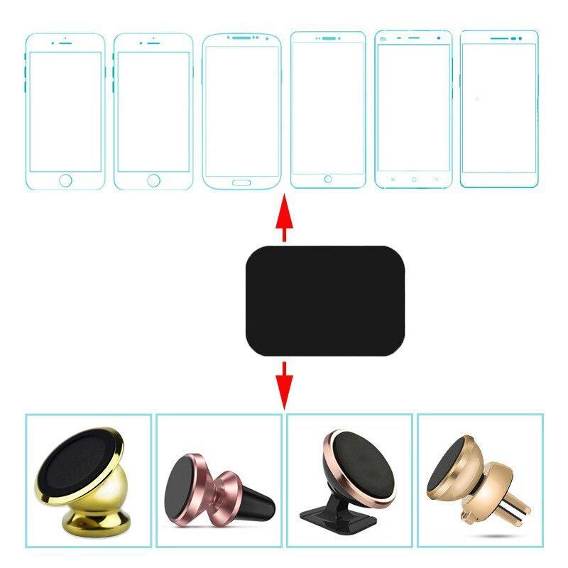 45x65mm 38x50mm Black Scratched Metal Iron Sheet Mobile Phone Holder Magnetic Sheet Car Mobile Phone Holder
