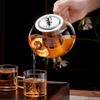 Glass Teapot Stovetop 20 OZ 600ml Tea Pot with Removable 18 8 Stainless Steel Infuser Borosilicate Clear Tea Kettle Teapot Bloo
